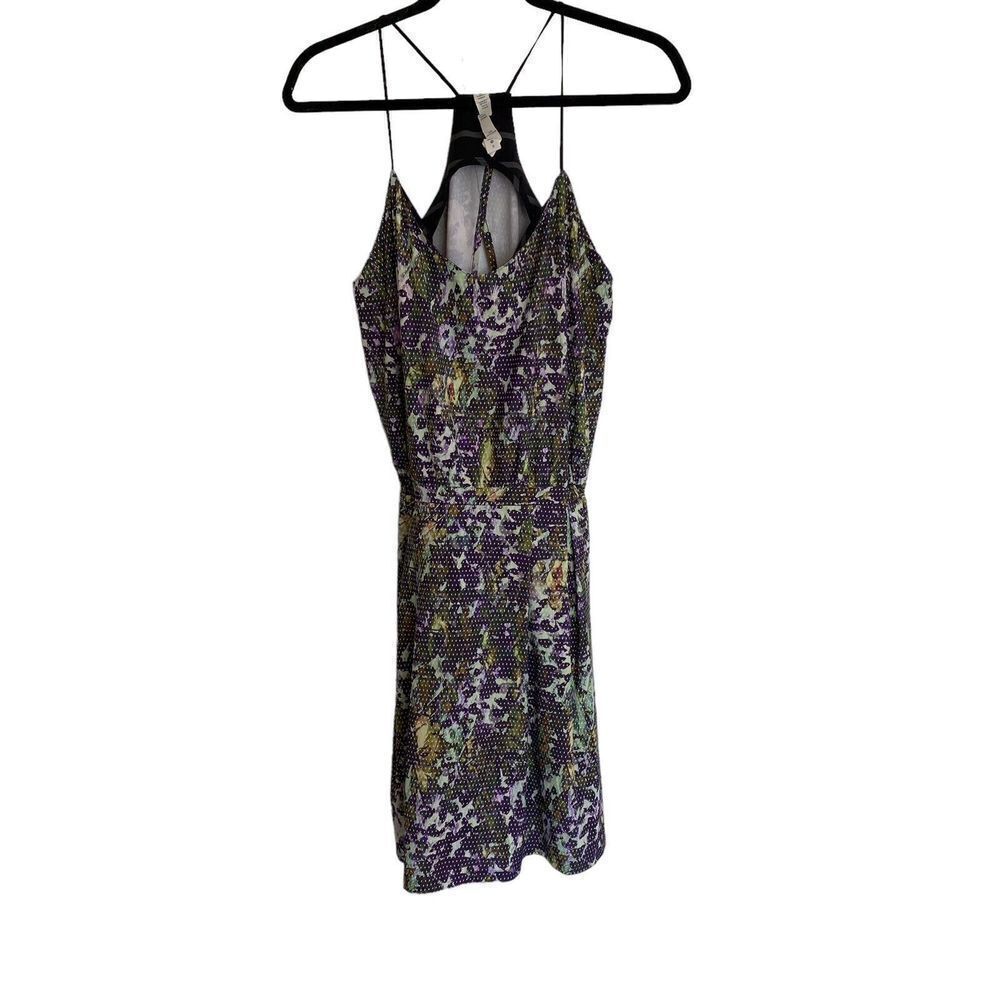 Lululemon City Summer Dress 6 Floral Sport Polka Dot Purple Racerback Pockets